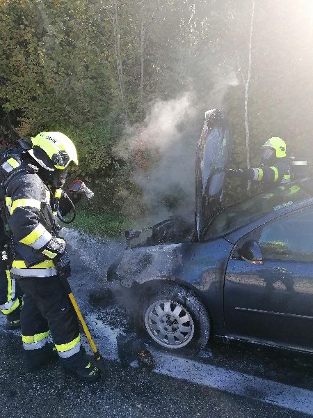 Brand und Verkehrsunfall am Autobahnknoten Villach (Bild 3)